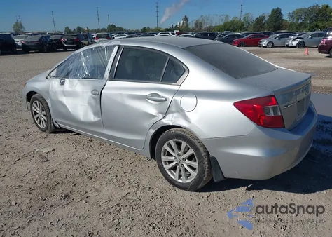2012 Honda Civic Ex from USA, damaged, VIN 19XFB2F81CE050513